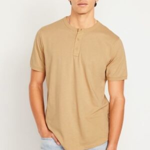 Deonte - Gold Basic Crew Neck T-Shirt For Men